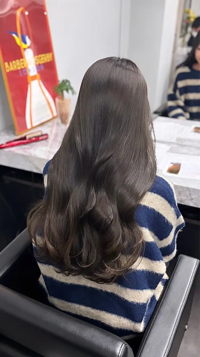 ロング カット ヘアカラー 韓国ヘア/レイヤー 🇰🇷/艶髪/長橋のヘアスタイル