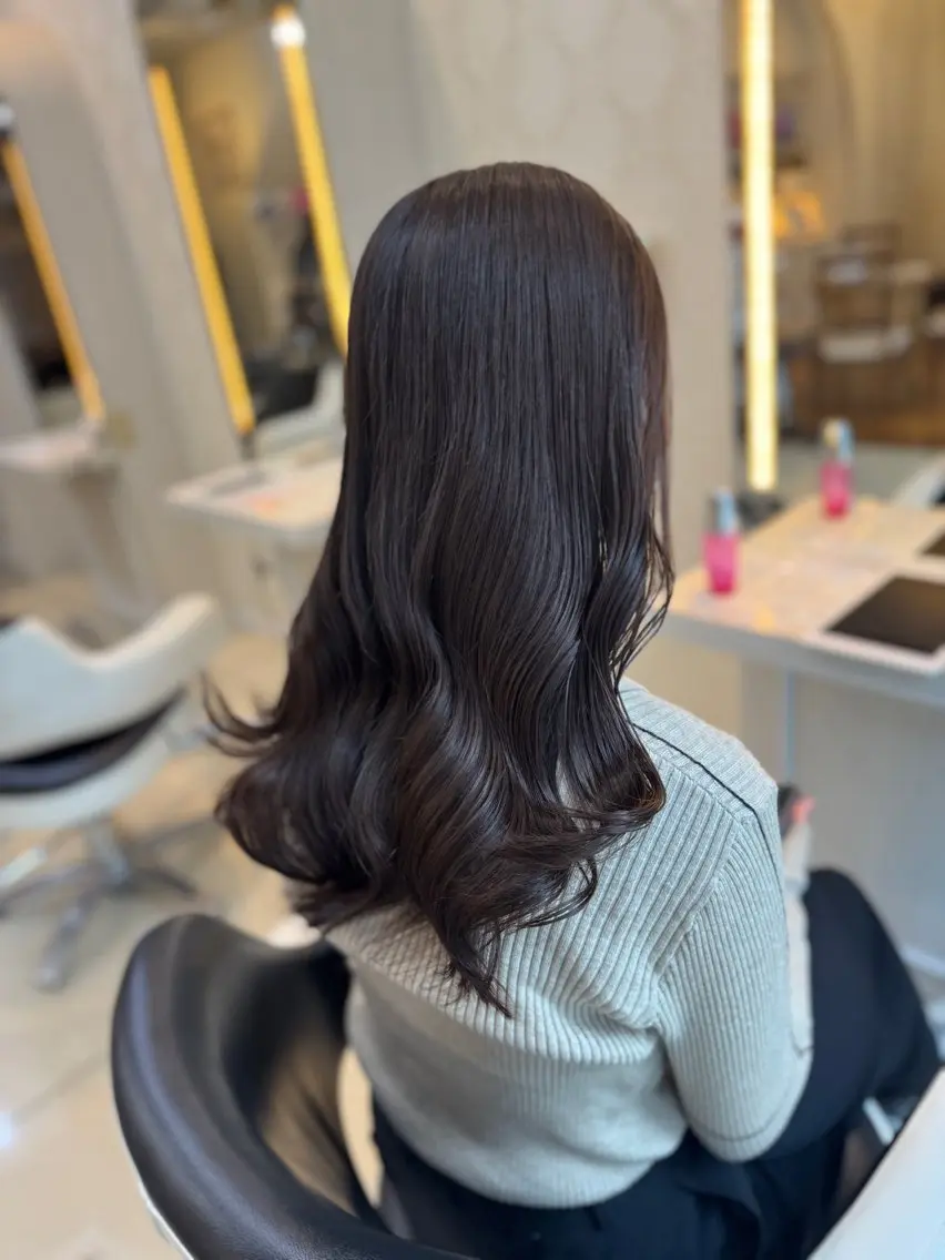 ロング カラー ヘアカラー たかはし ここあのヘアスタイル