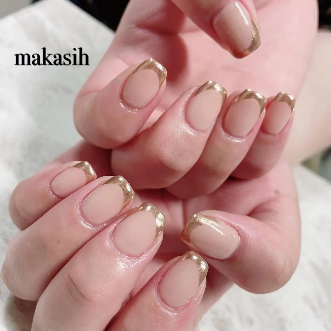 ネイル フレンチネイル ミラーネイル シンプルネイル 濱田 美菜子のエステ・リラクイメージ