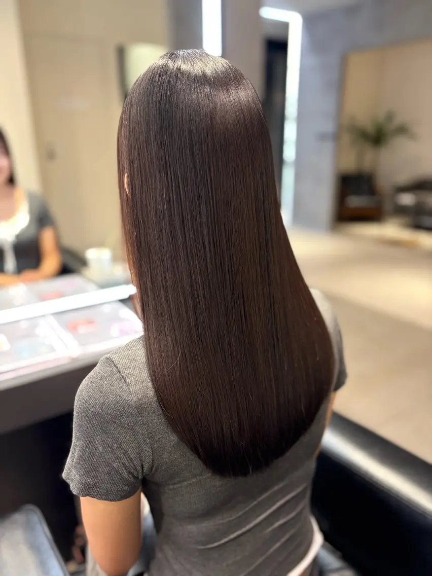 ロング 髪質改善 髪質改善・水素カラー ARIA（ému）のヘアスタイル