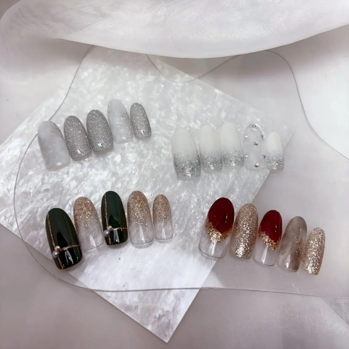 オフ有り💅16種類から選べるトレンドニュアンスネイルの写真