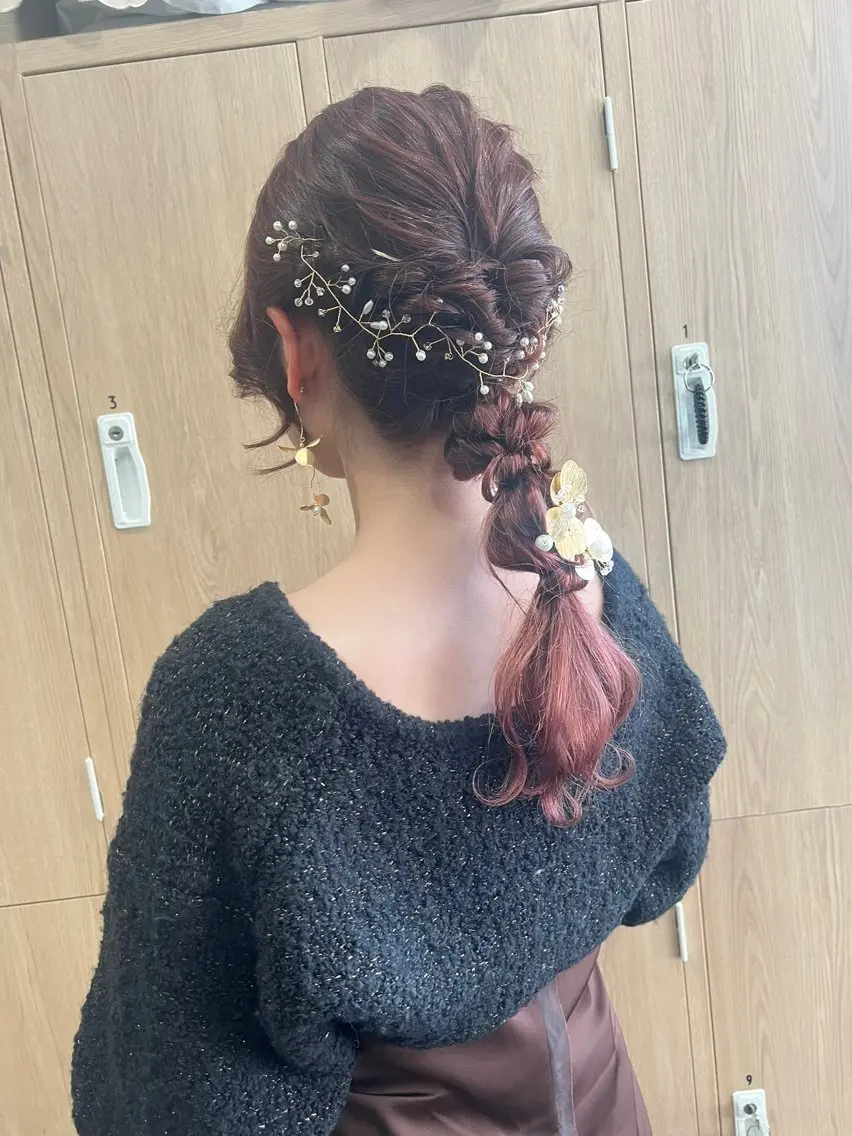 セミロング ヘアアレンジ mai /Lita中央橋のヘアスタイル