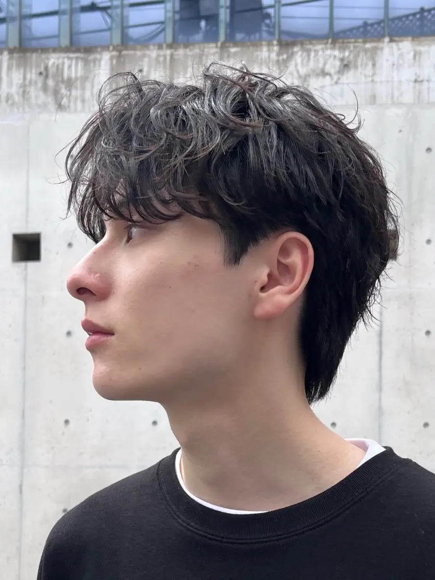 パーマ メンズ カット パーマ トリートメント fifth 丸山太誠のヘアスタイル