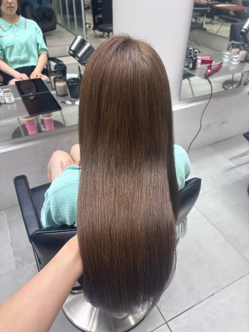 ロング ヘアカラー Rena/透明感 カラー/Wカラー🎀のヘアスタイル
