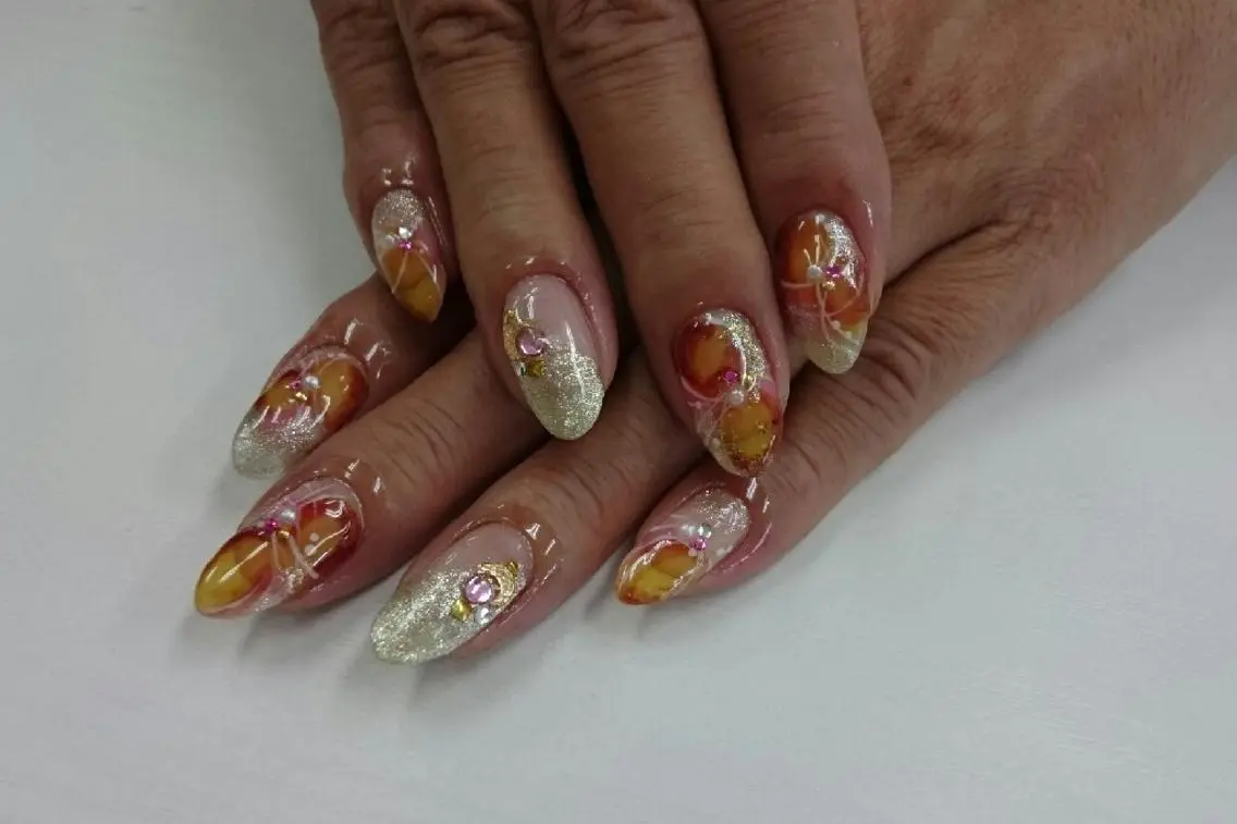 ロング ネイル nail salon Blancのネイルデザイン