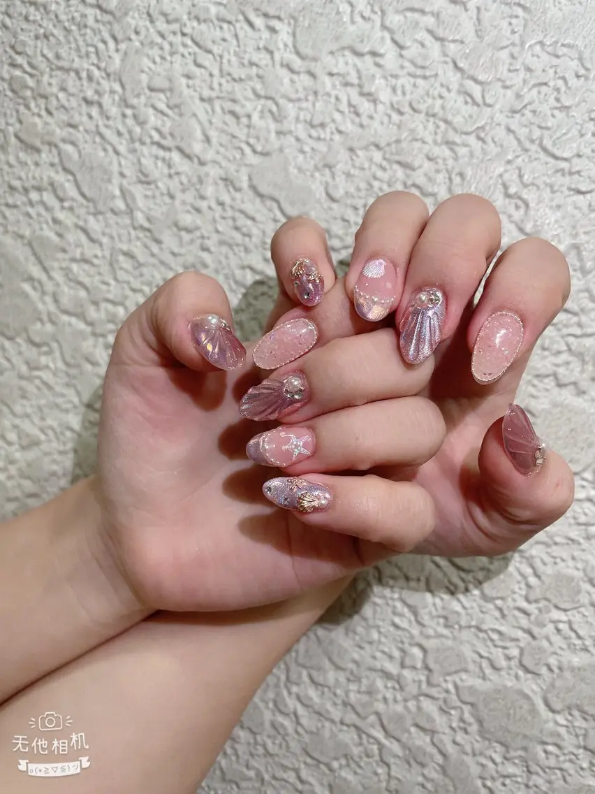 ネイル 成人式 ジェルネイル ネイルチップ ハンドネイル MoMoA Nail ネイル長さ出し専門店のネイルデザイン
