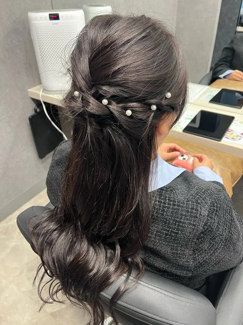 ロング ヘアセット 加藤 あおいのヘアスタイル