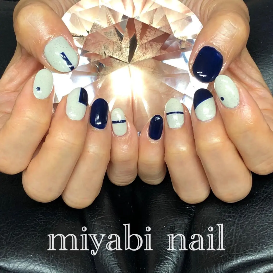 ネイル アートネイル ドット ジェルネイル 韓国ネイル 持ち込み ハンドネイル miyabi nail 桂川駅近くのネイルデザイン