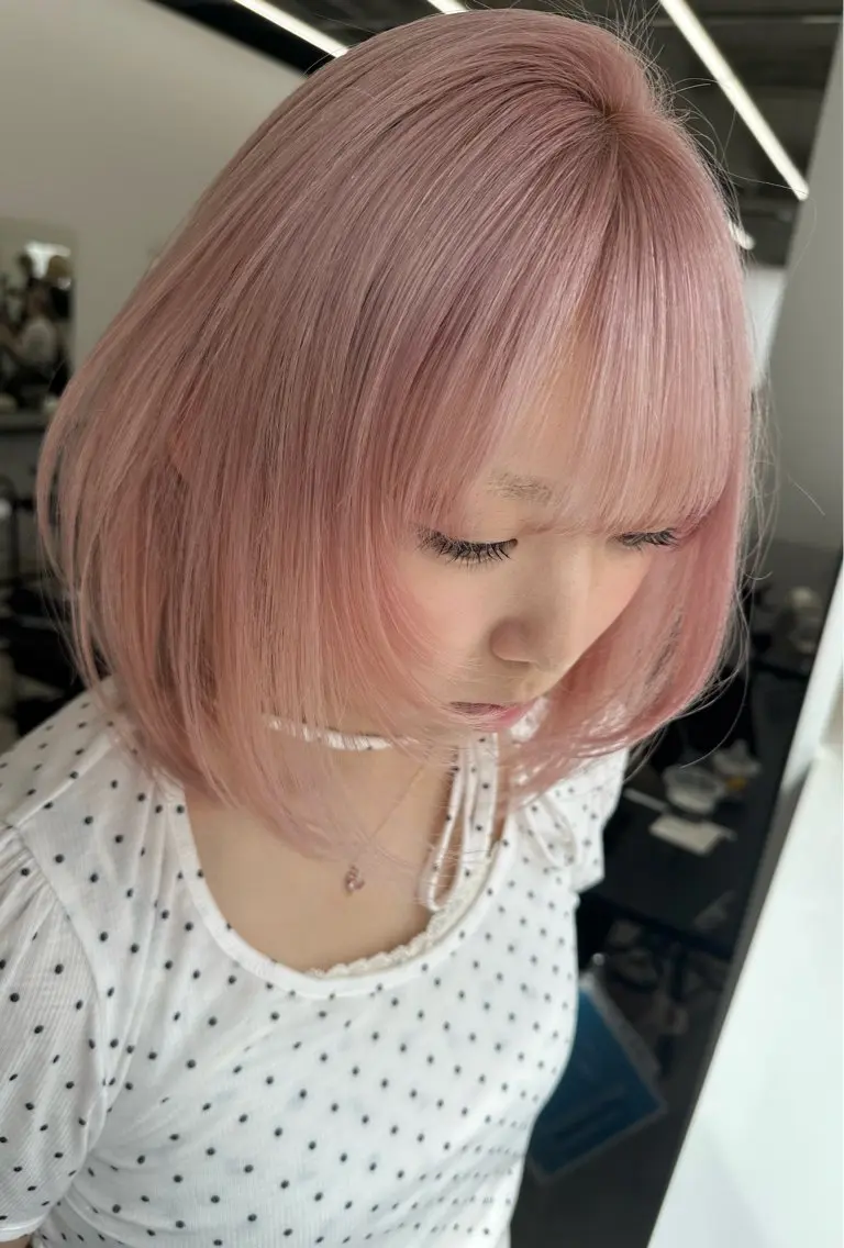 ショート カラー ブリーチ ケアブリーチ トリートメント ヘアカラー ブリーチ/ハイトーン 名古屋栄/SHIONのヘアスタイル
