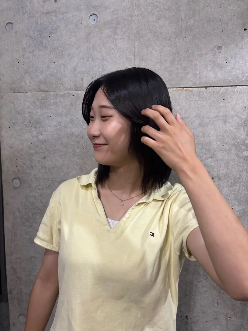 カラー ヘアカラー HAGA HINAのヘアスタイル