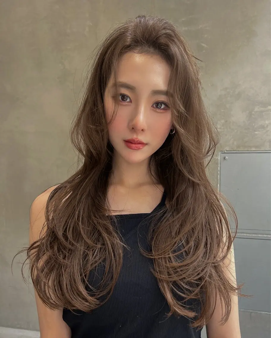 ロング カラー ブリーチ 透明感カラー ダブルカラー グレージュ モカグレージュ 🌴海外風×ケアブリ ーチHayato🌊のヘアスタイル
