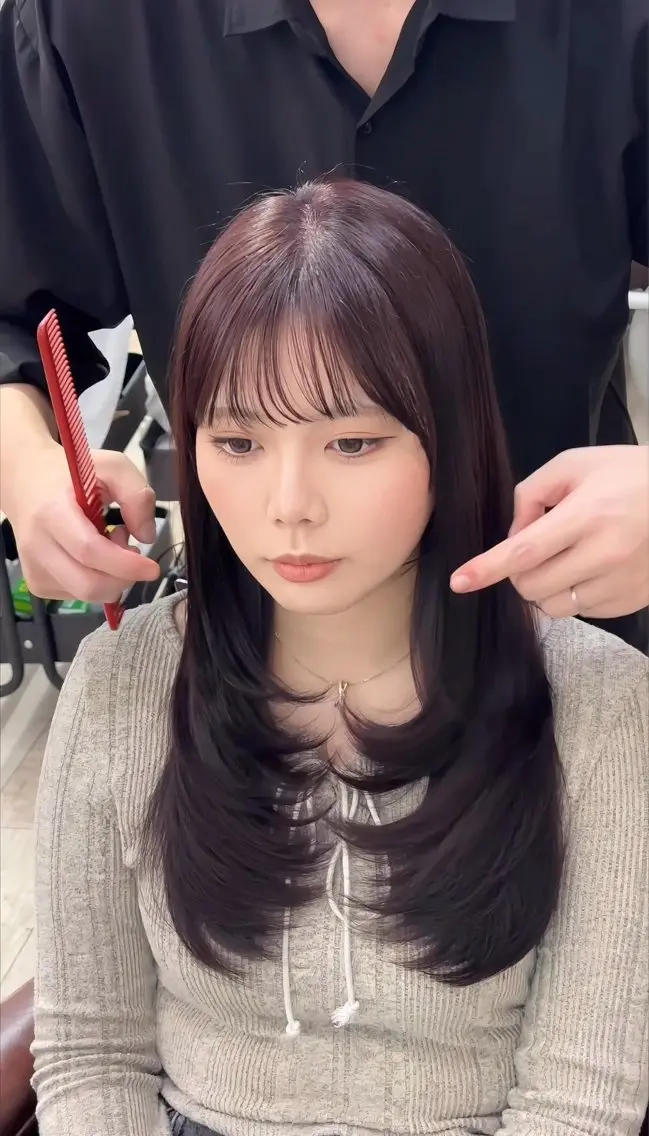 ロング カラー レイヤーカット 美髪/レイヤー 表参道/ヒロキのヘアスタイル