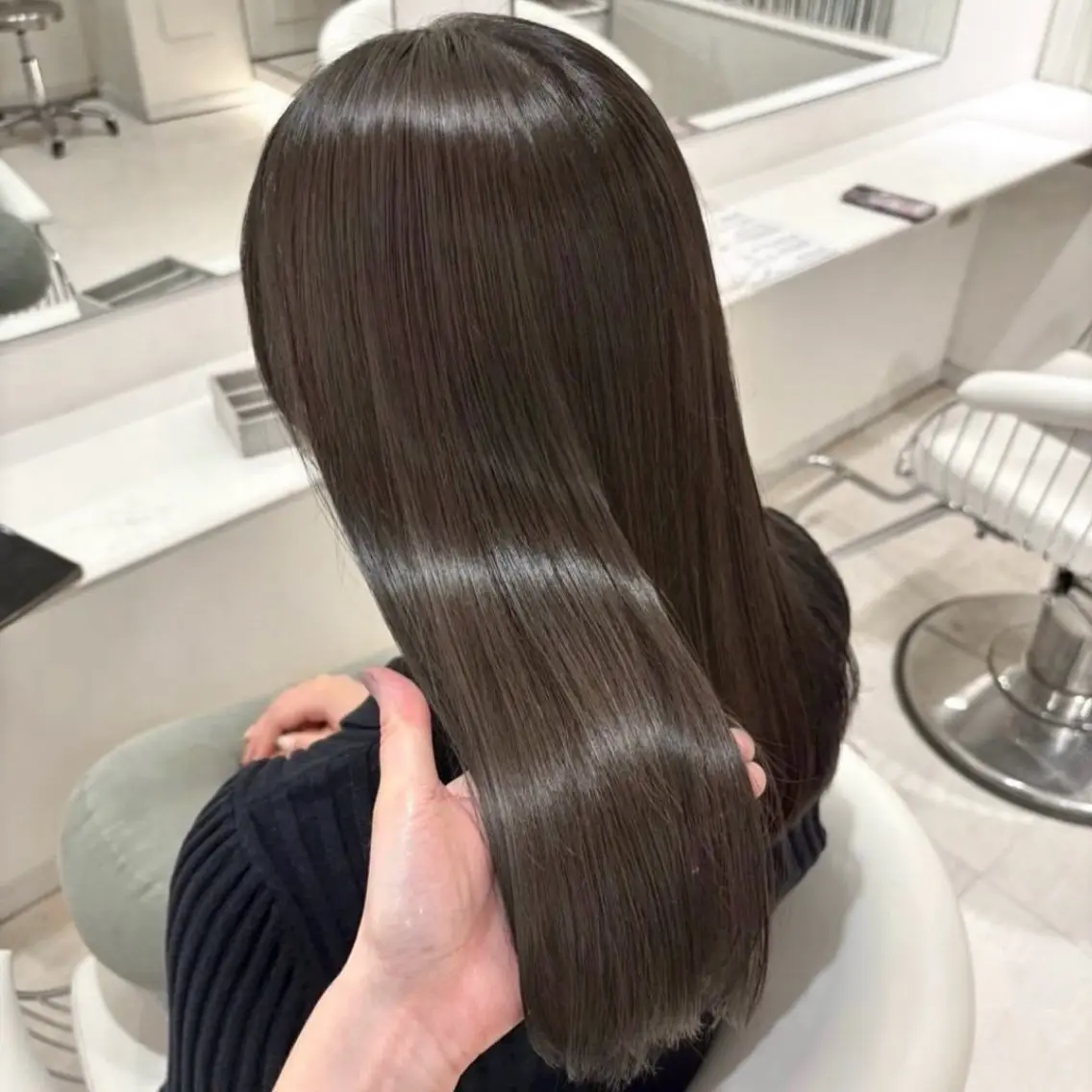ロング カラー ヘアカラー Parve Mix 森 美遥🩶のヘアスタイル