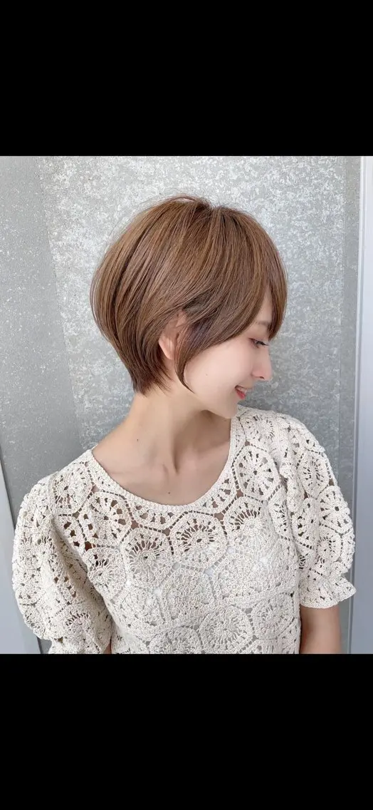 ショート Hazuki🎀 ／韓国ヘア／レイヤーのヘアスタイル