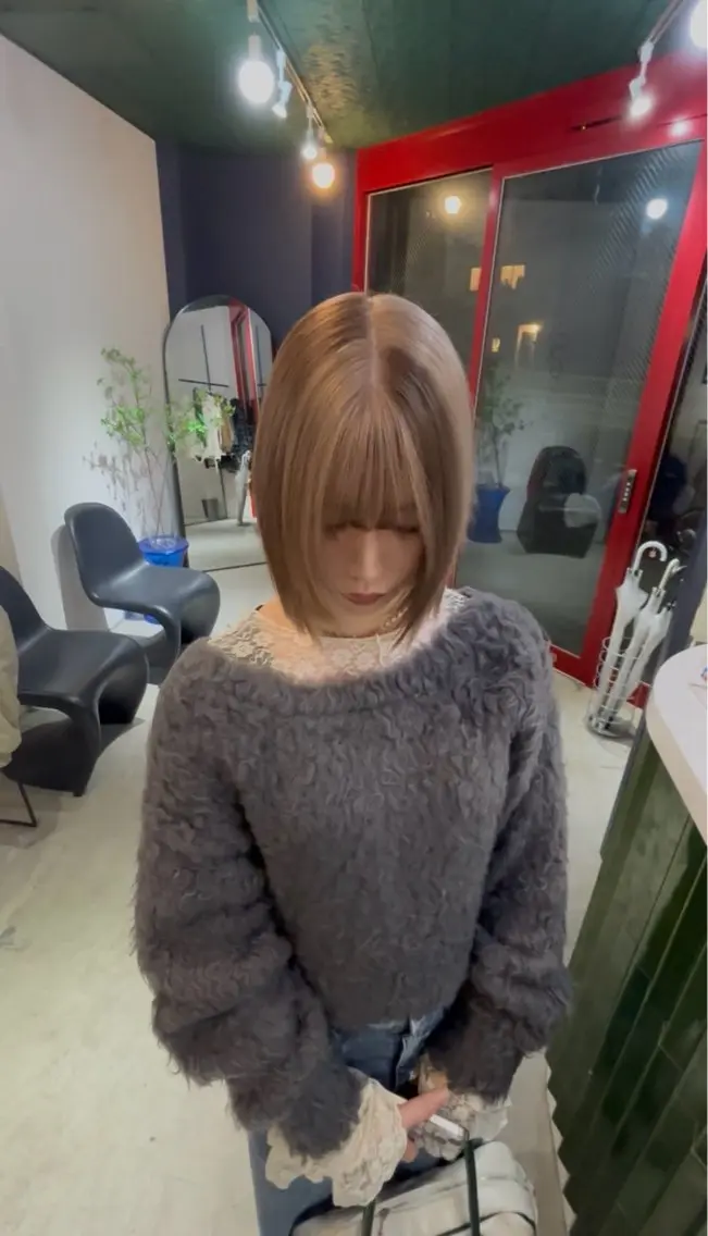 ショート カラー ヘアカラー 🧡梅田ハイトーン カラー🧡runaのヘアスタイル