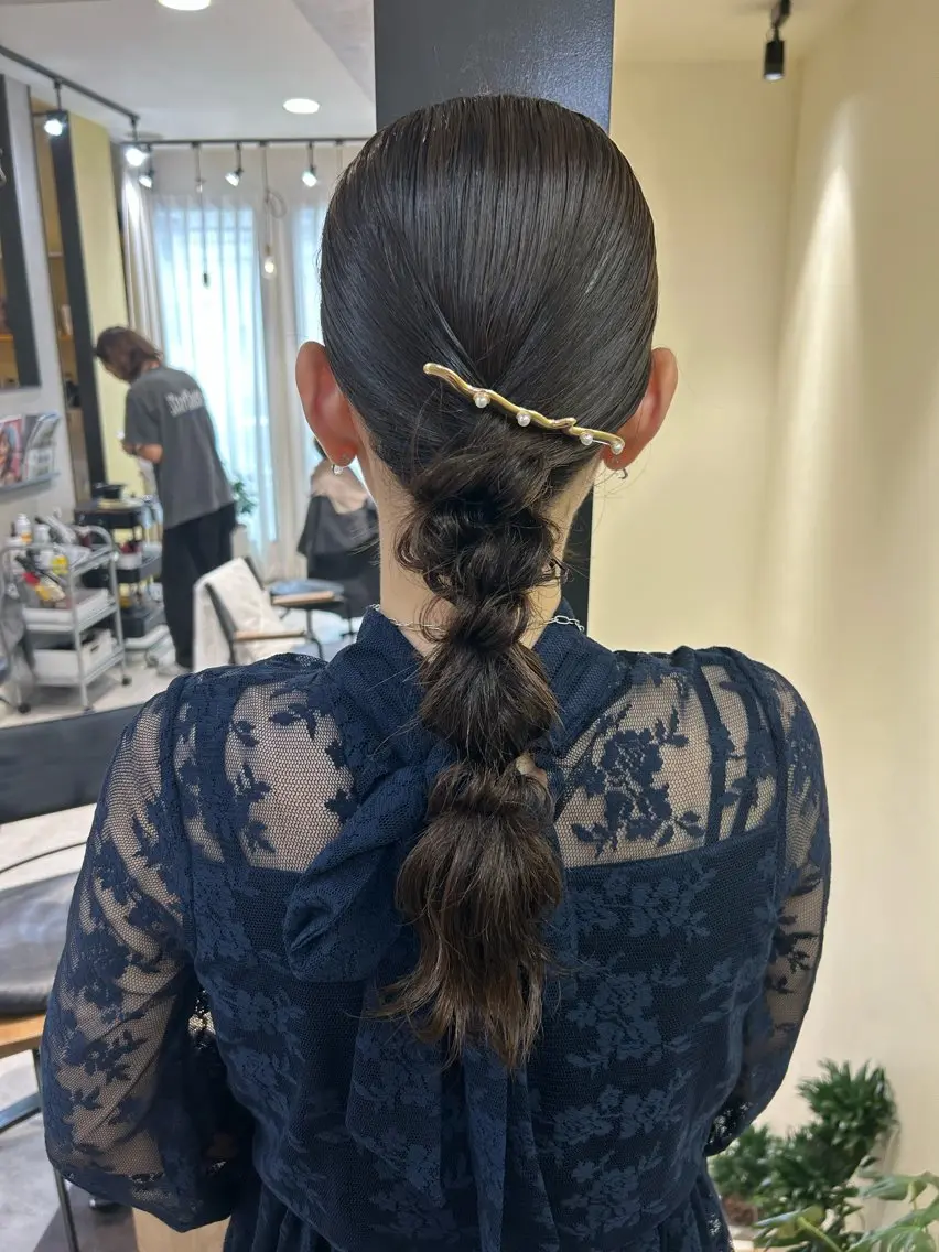 ヘアアレンジ ヘアセット hubhair レイヤー/透明感のヘアスタイル