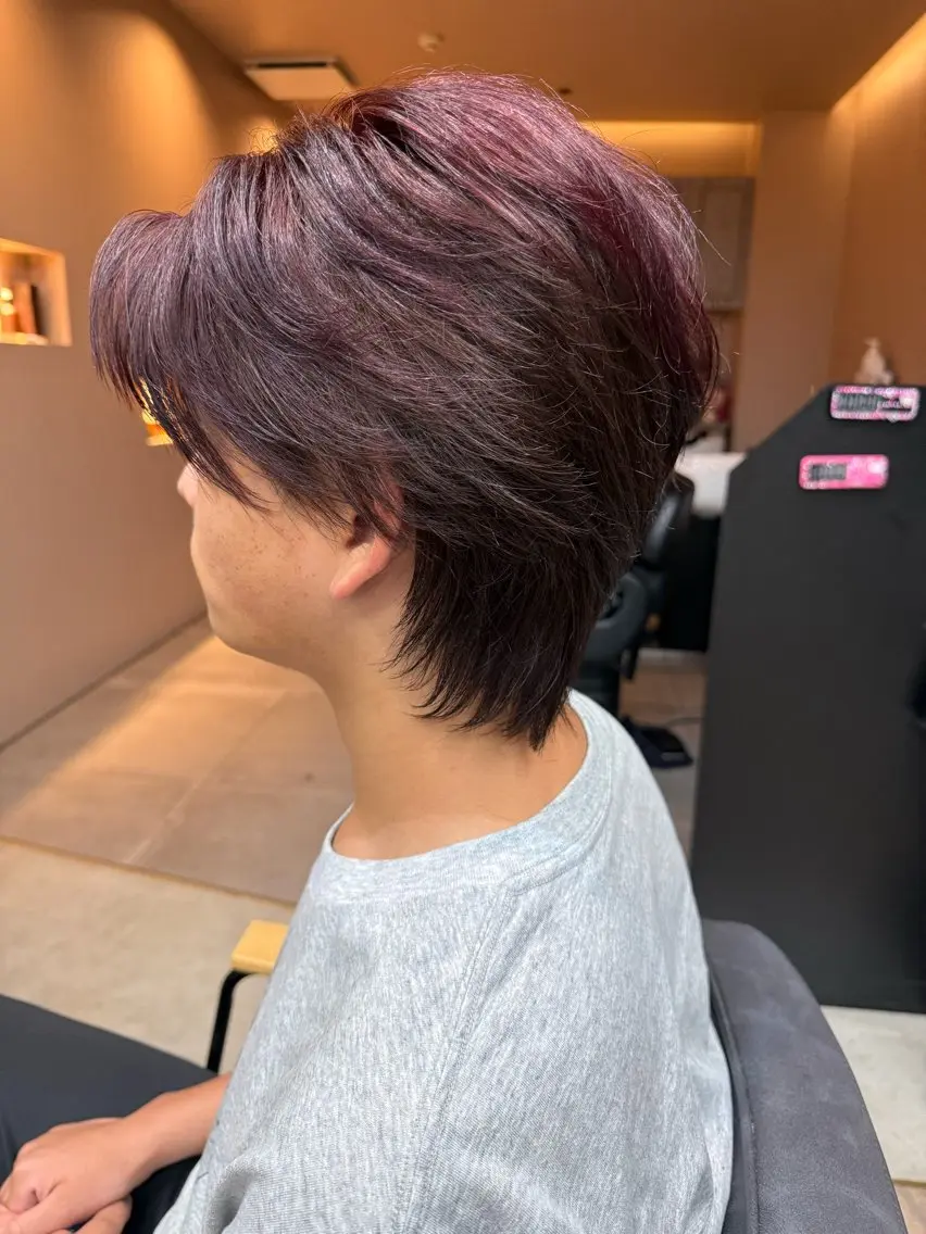 メンズ カット ヘアカラー 岩佐 優之心のヘアスタイル