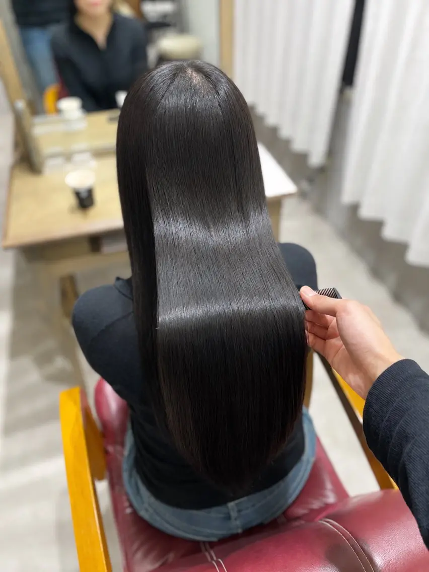 ロング カラー カット ヘアカラー 透明感🫧ナチュラル 🍀りんたろうのヘアスタイル