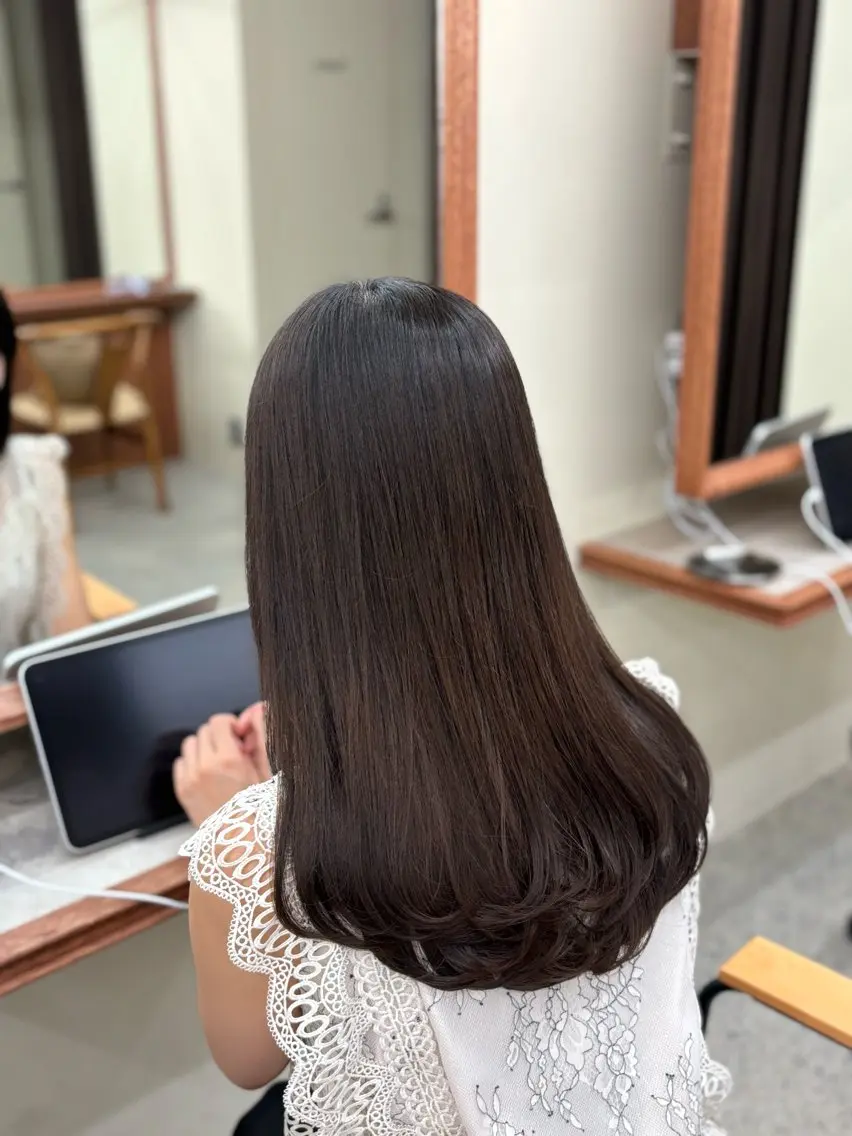 セミロング レイヤーカット 韓国ヘア🇰🇷 髪質改善✨️-裕人-のヘアスタイル