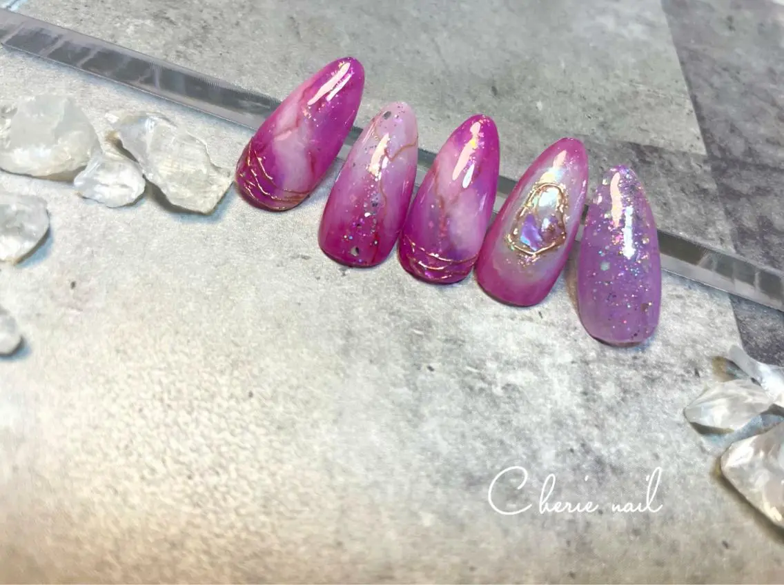 ネイル ニュアンスネイル Cherienail yunaのネイルデザイン