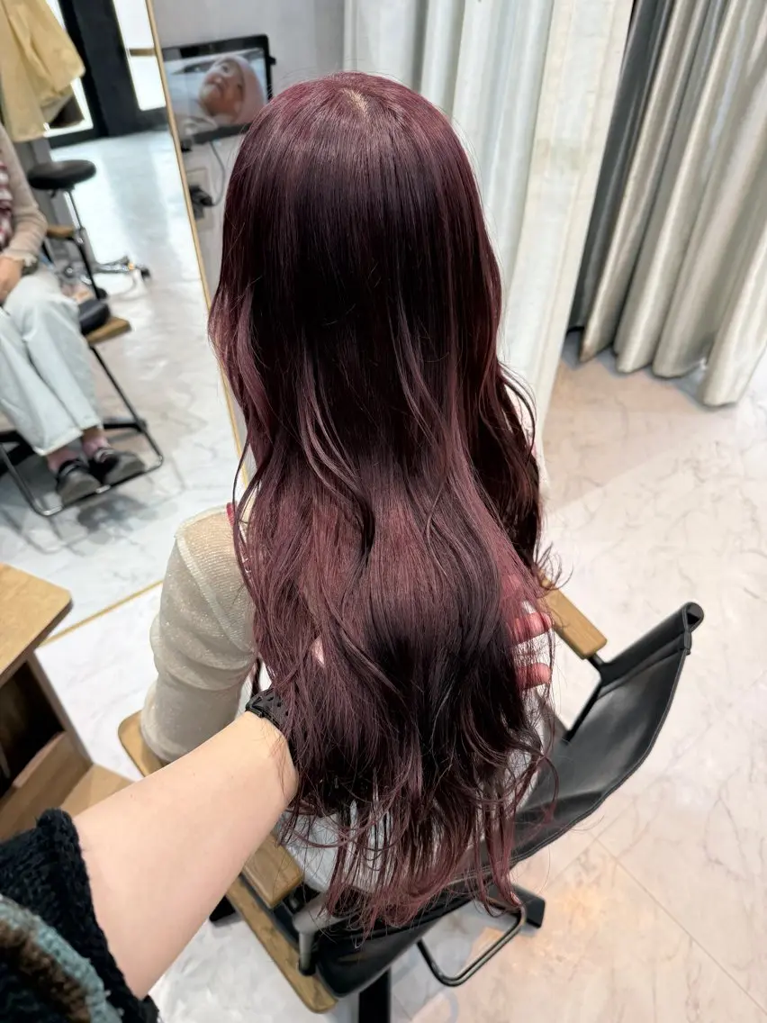 ロング カラー カット ヘアカラー トリートメント 透明感カラー/パーマ 🌀アオノのヘアスタイル