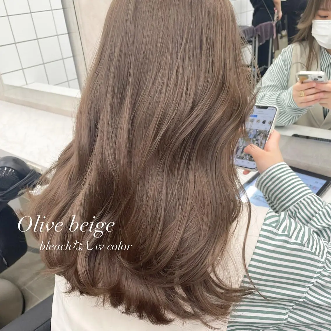 ロング カラー 抜け感レイヤー︴ ニュアンスカラーのヘアスタイル