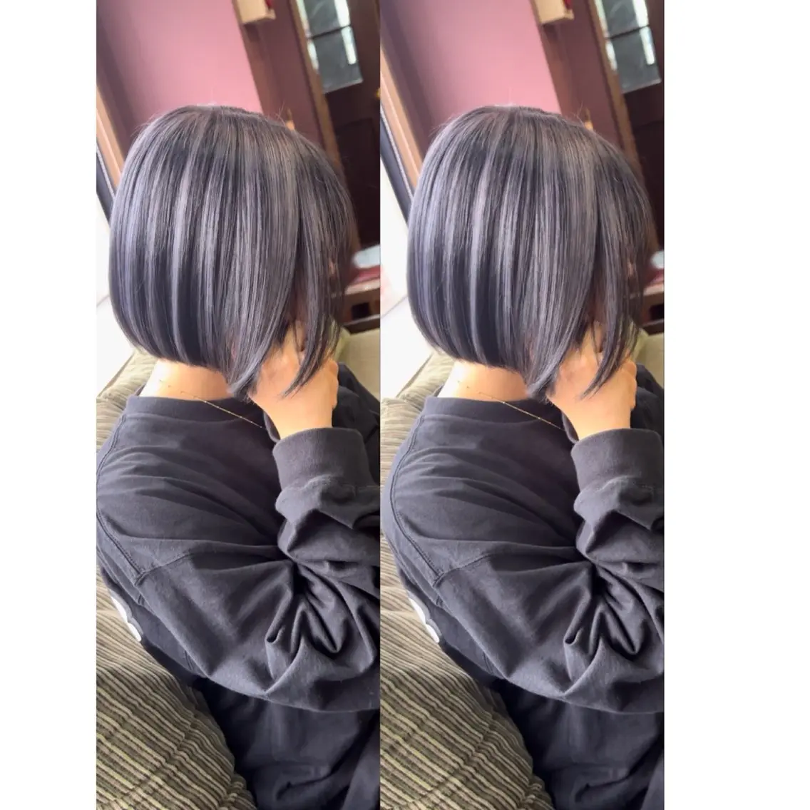 ショート カラー バレイヤージュ レイヤーカット 石井辰功也 フリーランス美容師のヘアスタイル