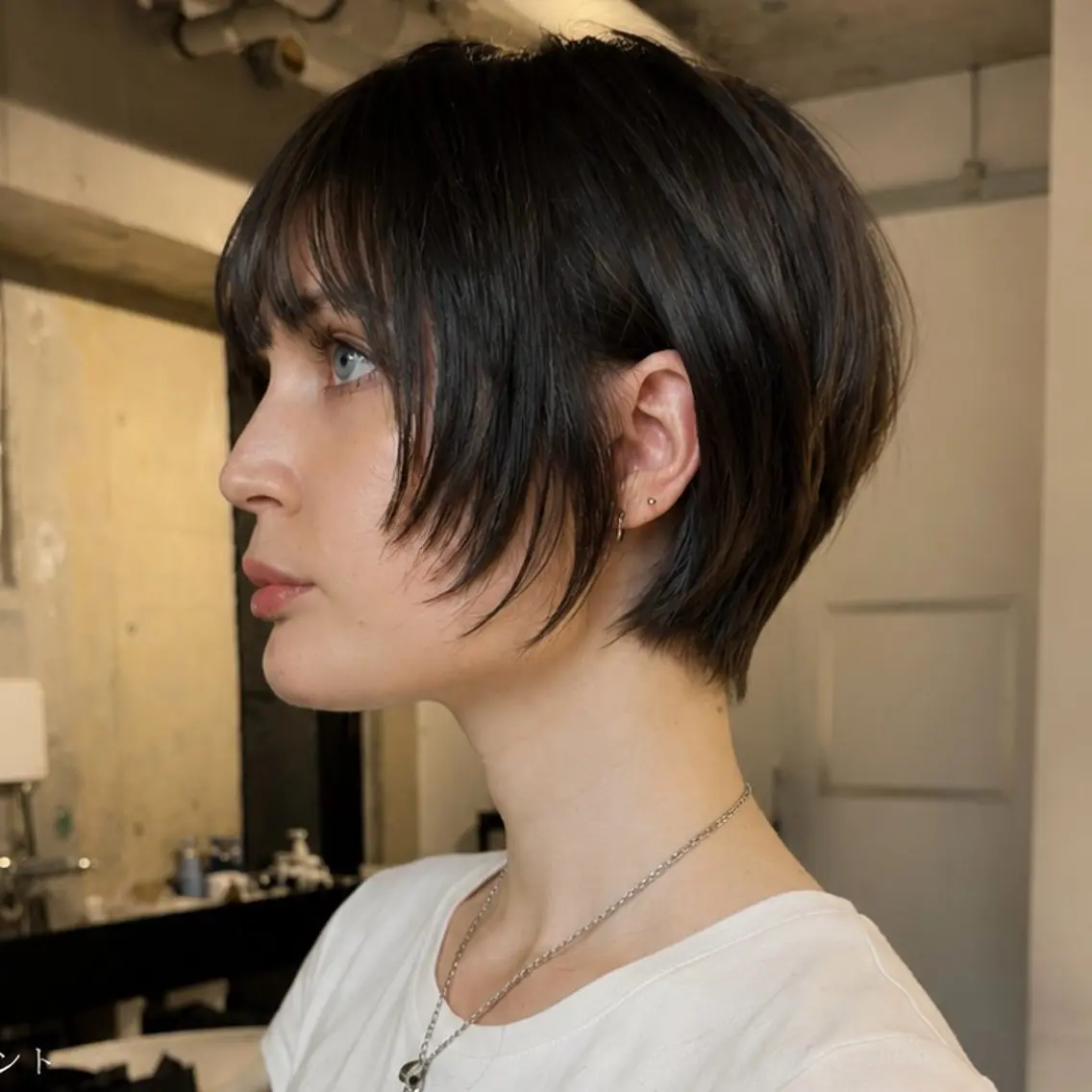 ショート ショート/ボブ ウルフレイヤーのヘアスタイル