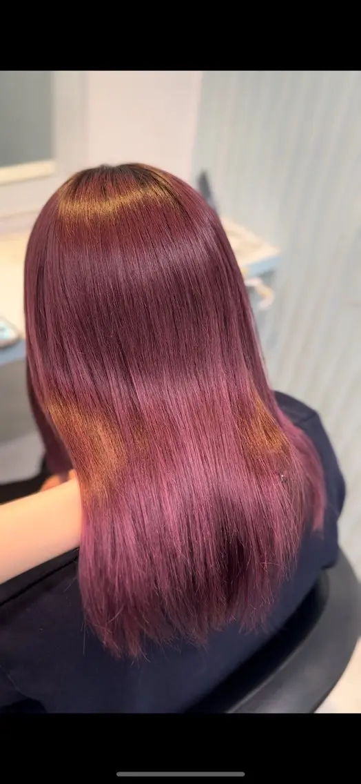 ロング カラー ヘアカラー トリートメント ♥️暖色カラ ー♥️由夏のヘアスタイル