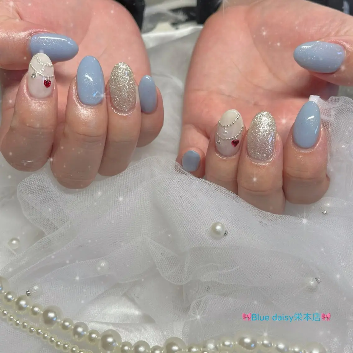 ネイル 冬ネイル BlueDaisy 栄本店のネイルデザイン