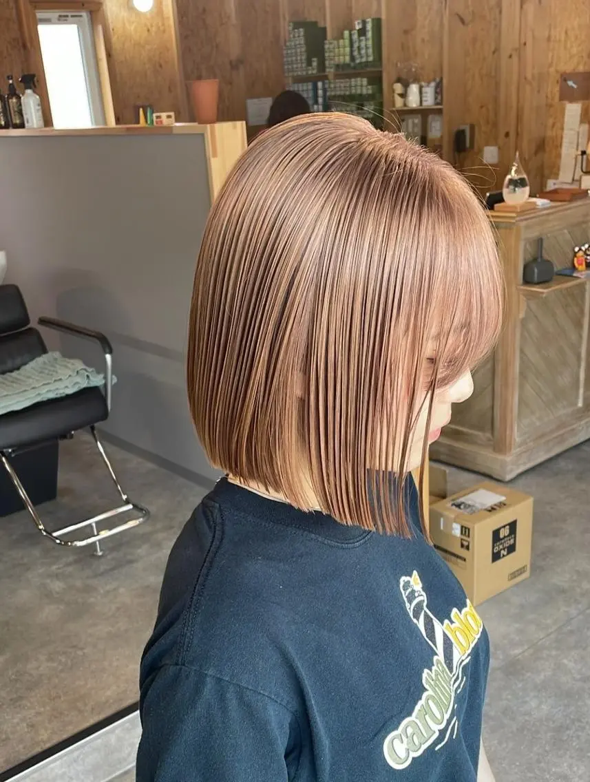 期間限定ミニモセール✂️カット+ダブルカラーorインナーカラー+韓国水トリートメント付[ブリーチ1回込】#暖色の写真