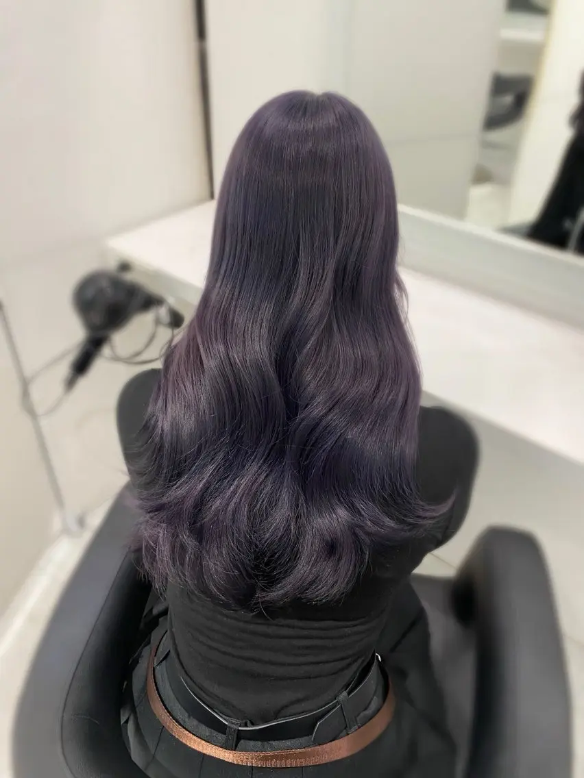 ロング カラー ヘアアレンジ 💓色落ちまで綺麗な 垢抜けカラー💓のヘアスタイル