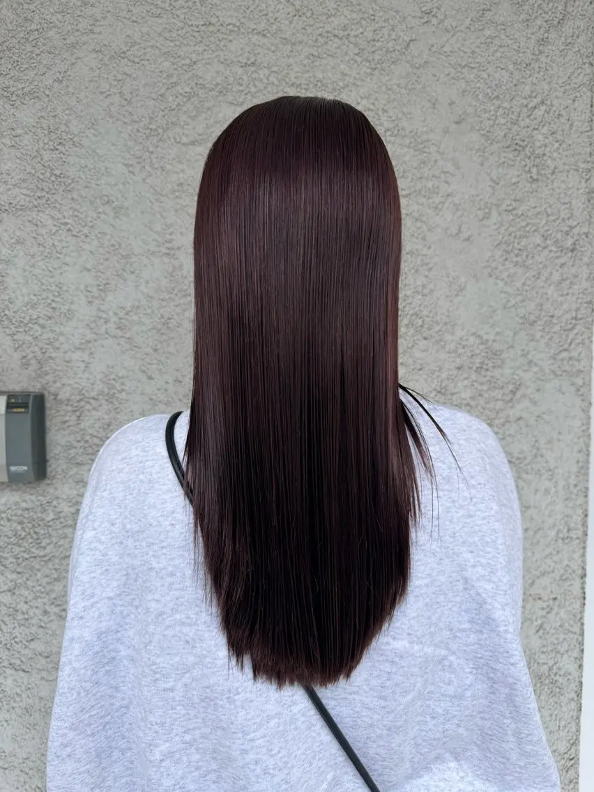 ロング カラー ケアカラー ラベンダーカラー ピンクカラー ピンクラベンダー 椎葉 祐也のヘアスタイル