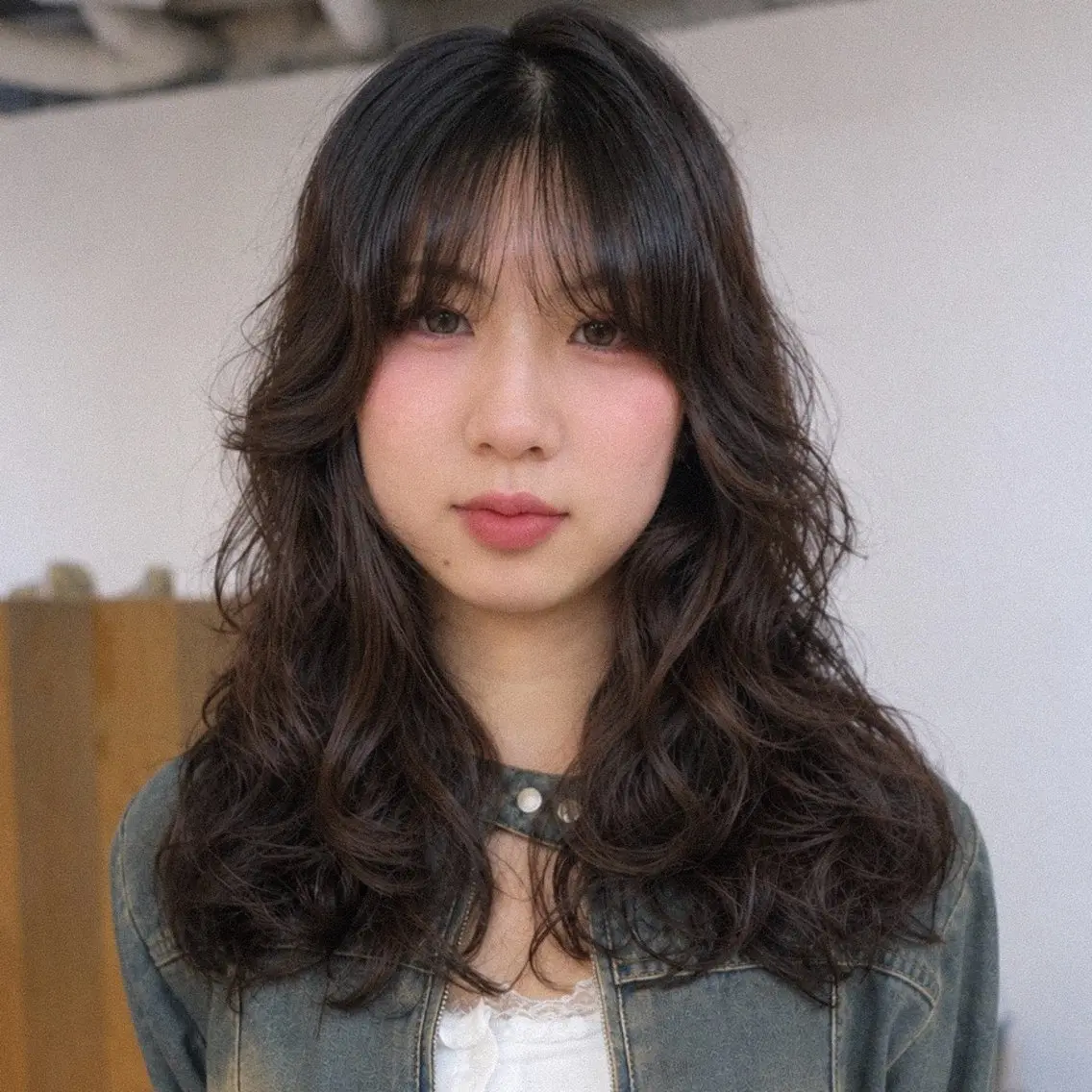 ロング パーマ カット パーマ レディースパーマ🍭 /福島駅/りなのヘアスタイル
