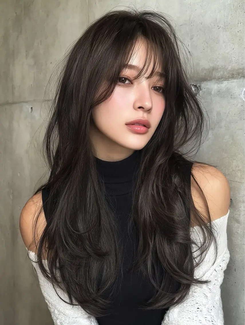 ロング カラー カット ヘアカラー トリートメント 似合わせ美髪ヘア✨ 天王寺．阿倍野🌈のヘアスタイル