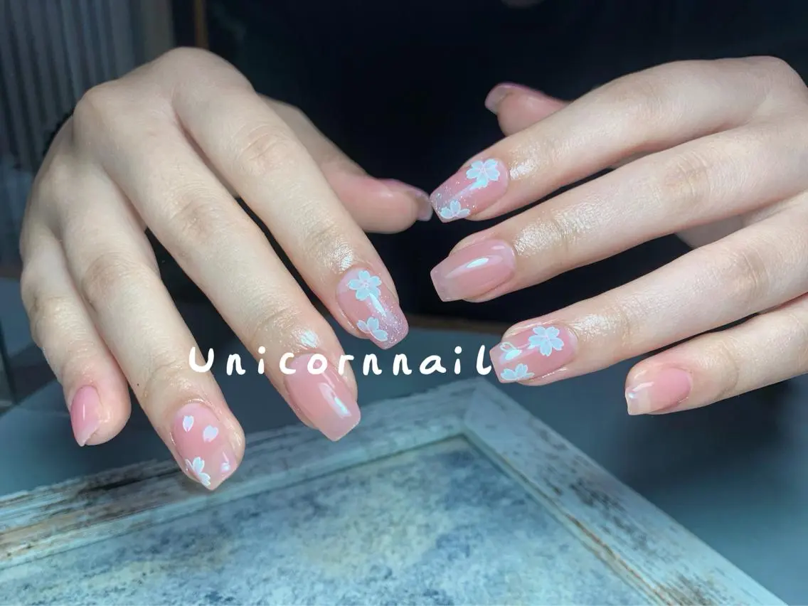 ネイル 桜ネイル Unicorn Nail 矢場町店のネイルデザイン