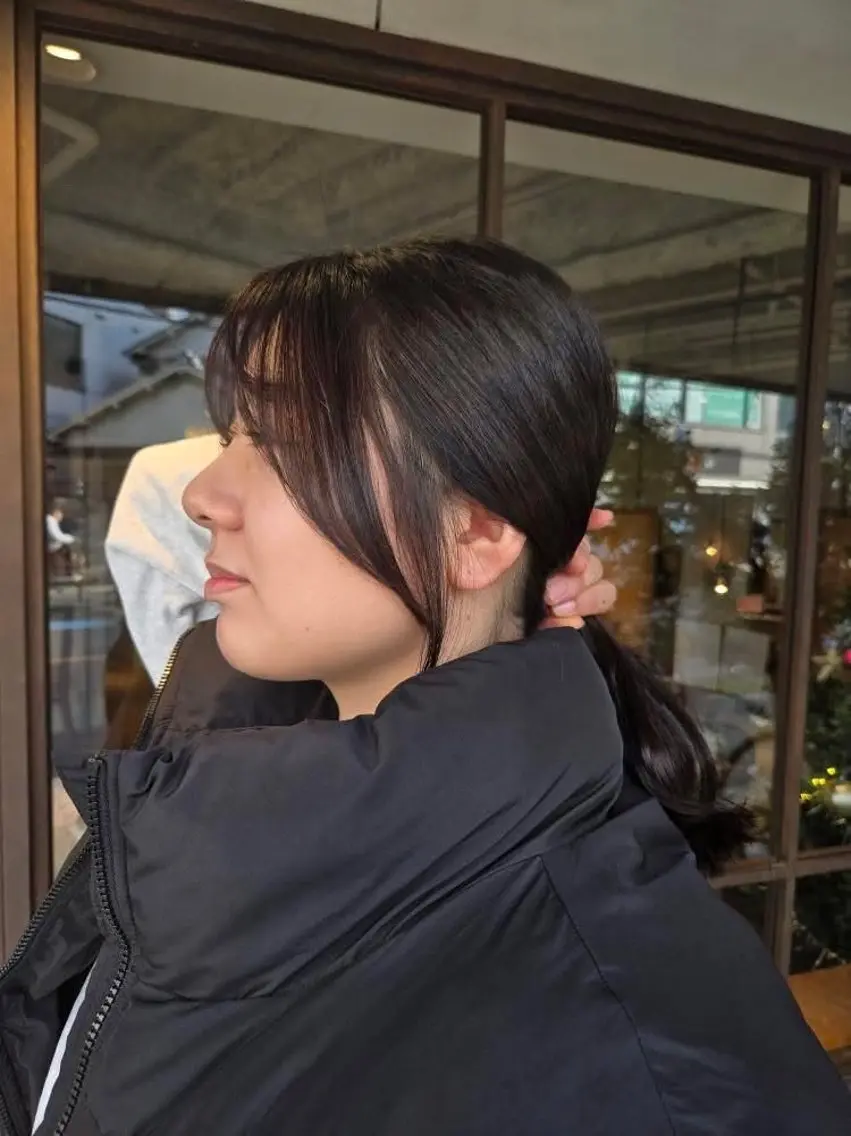 ロング ヘアアレンジ カット ヘアカラー 韓国好き🇰🇷 美容師MIKUのヘアスタイル