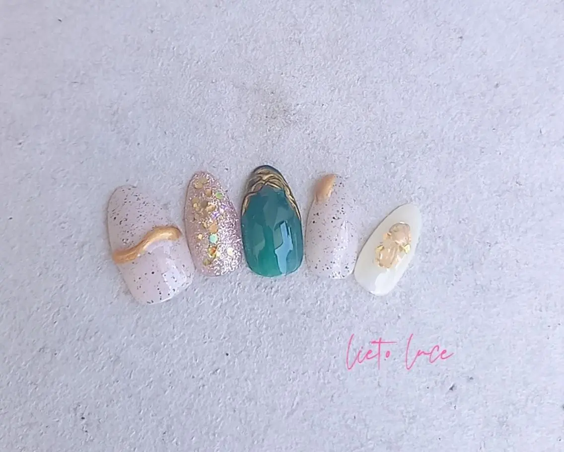 ネイル 夏ネイル ハンドネイル lieto luce Yukaのネイルデザイン