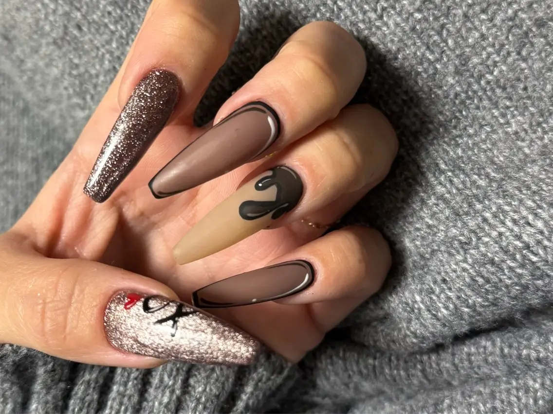 ネイル ジェルネイル バレンタイン ハンドネイル Mnailsalon フィルイン対応サロンのネイルデザイン