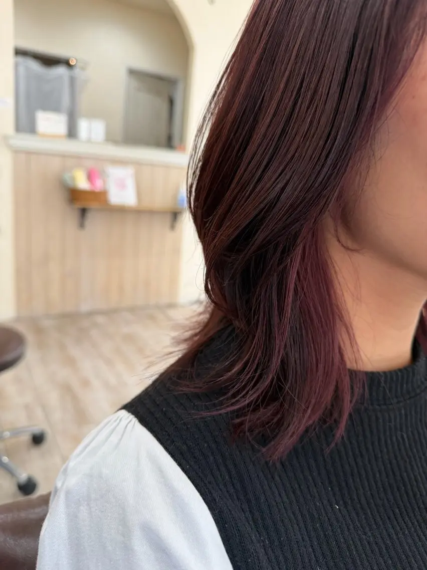 セミロング カラー インナーカラー 髪質改善 カット ヘアカラー トリートメント 新越谷noble店長 松本拓也▶◀*.のヘアスタイル