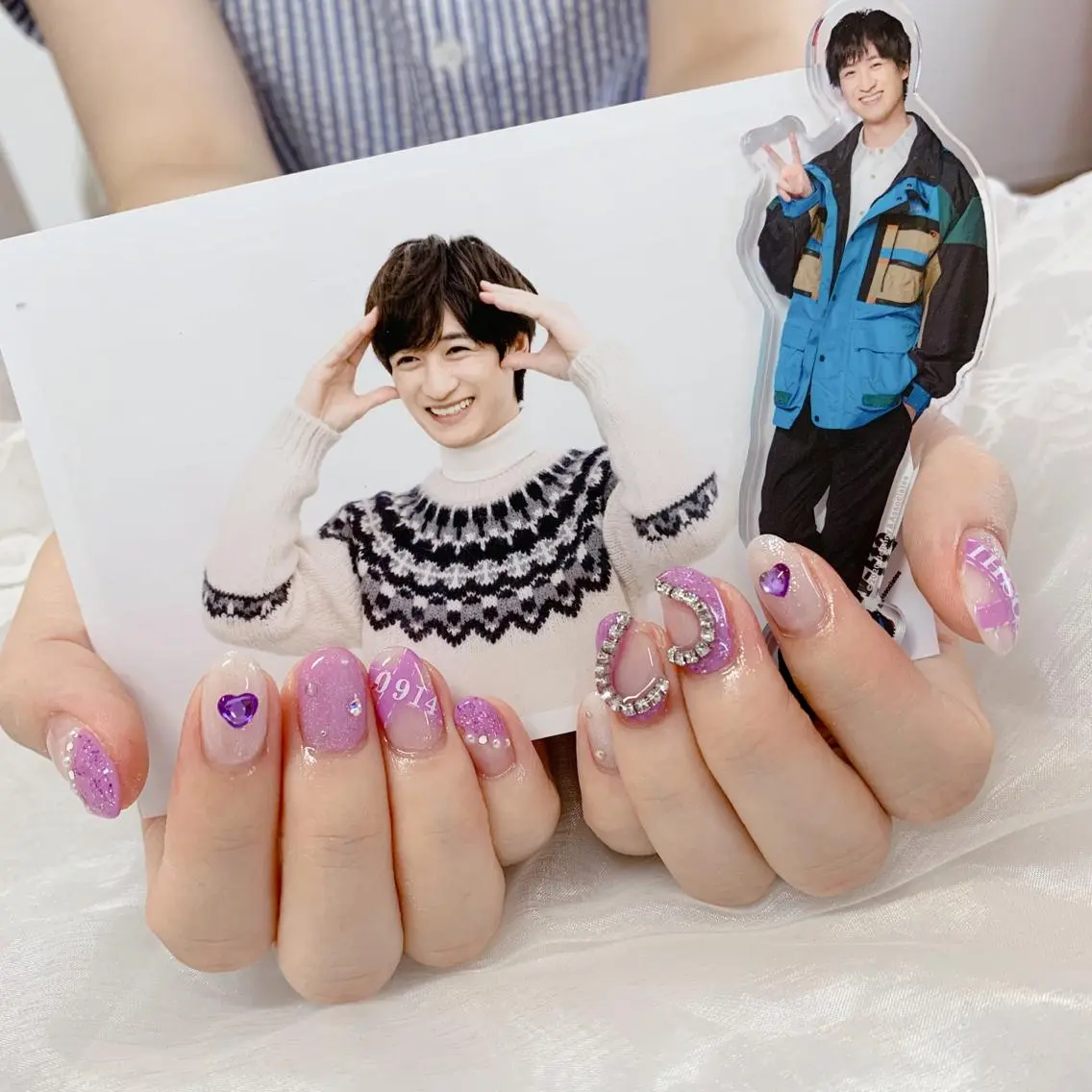 ネイル ハート ハンドネイル La neige* yuki 🐩🌙のネイルデザイン