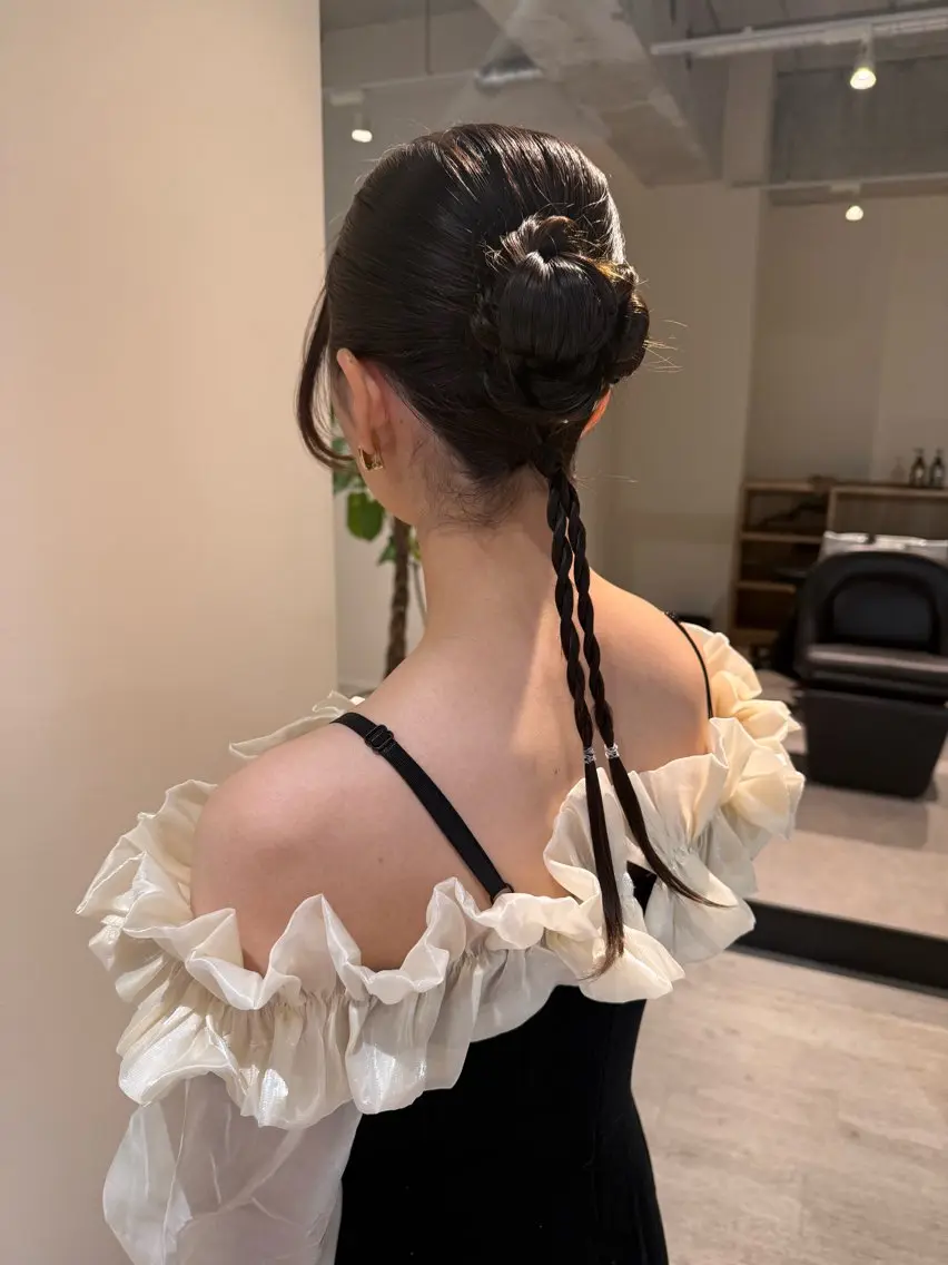 ロング ヘアアレンジ ヘアセット Connect Rumiのヘアスタイル