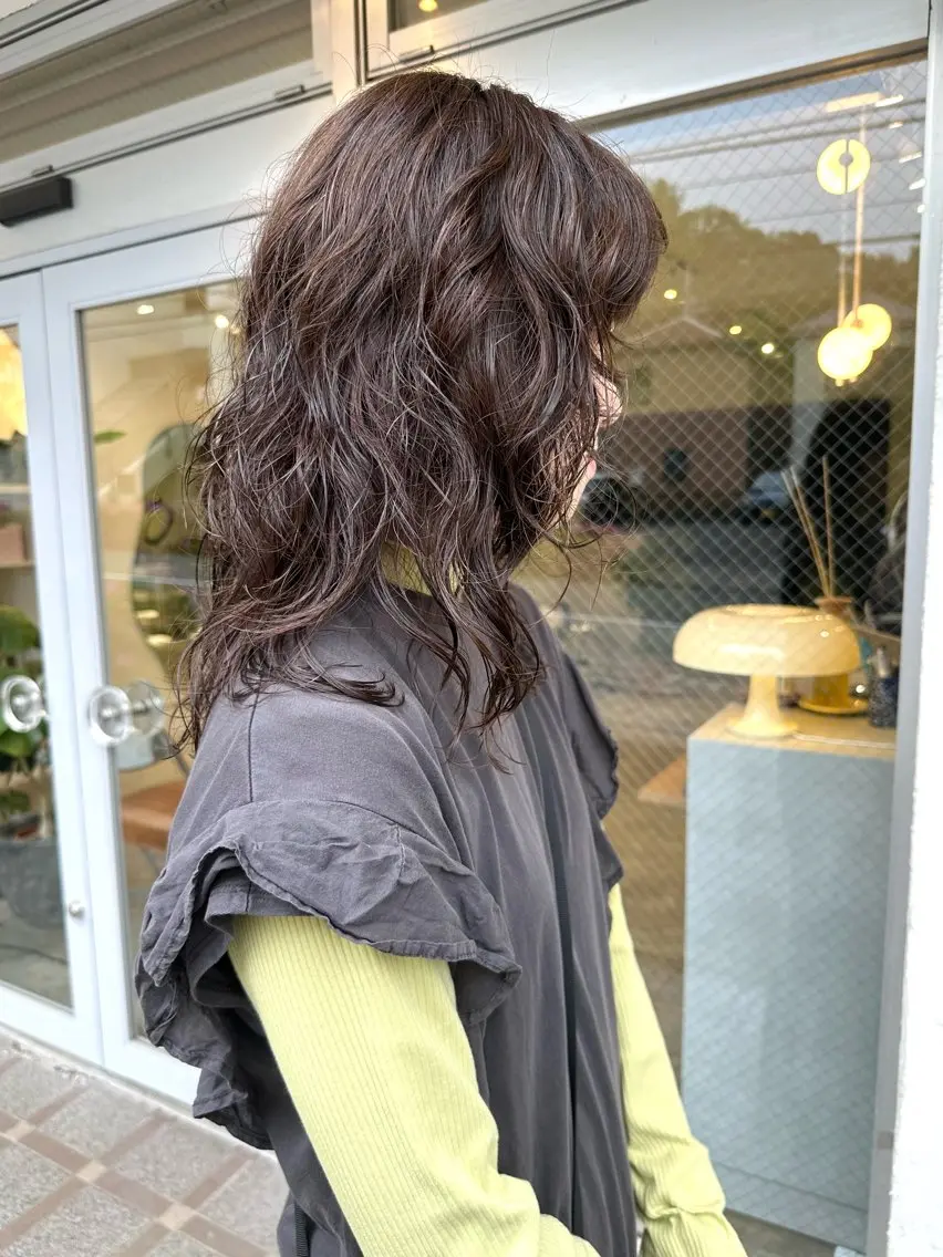 ロング Sabby氏川洸希 パーマのヘアスタイル