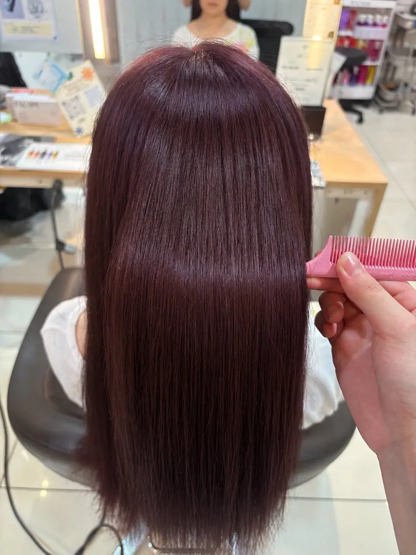 ロング ヘアカラー トリートメント カラーモデル募集中/ おうかのヘアスタイル