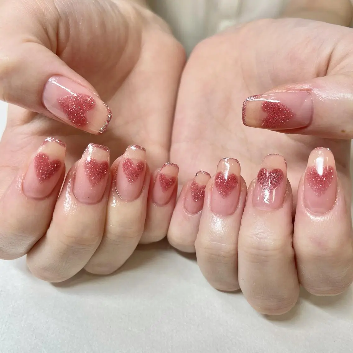 ネイル ハート マグネットネイル 🎀AYAKO 🎀中韓ネイルのネイルデザイン