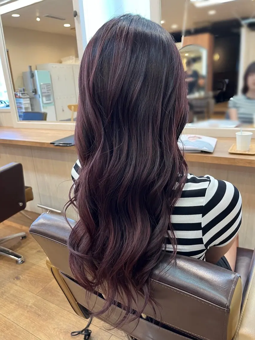 ロング カラー デザインカラー NUMBER 天王寺 🌼yuriのヘアスタイル