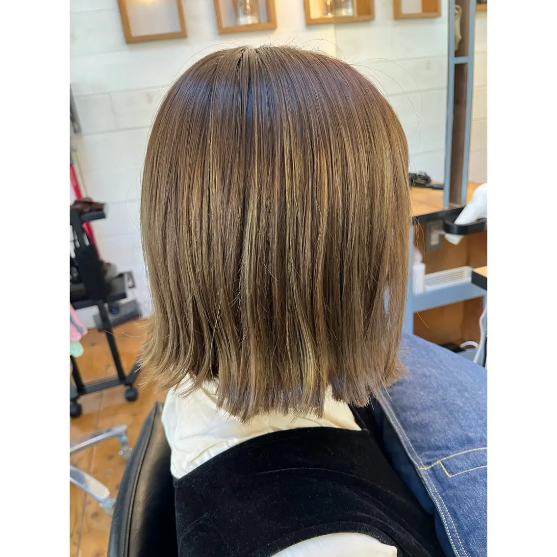 ショート カラー ハイライトカラー ハイライト カット ヘアカラー トリートメント Lagom なかだのヘアスタイル