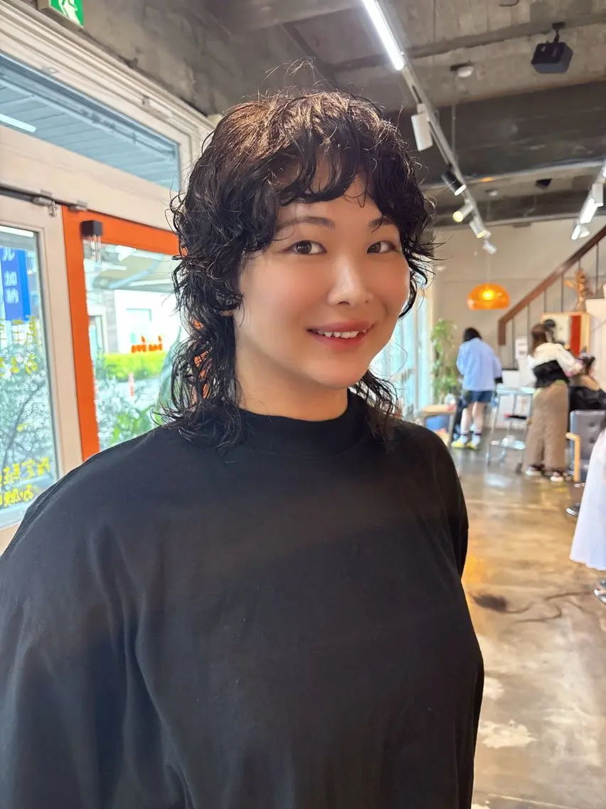 パーマ パーマ shiho/レイヤー /透明感カラーのヘアスタイル