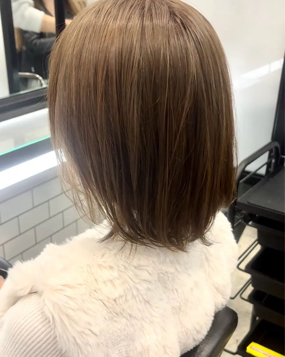 ショート カラー ベージュカラー 透明感カラー 店長/YUTO ベージュの透明感得意のヘアスタイル