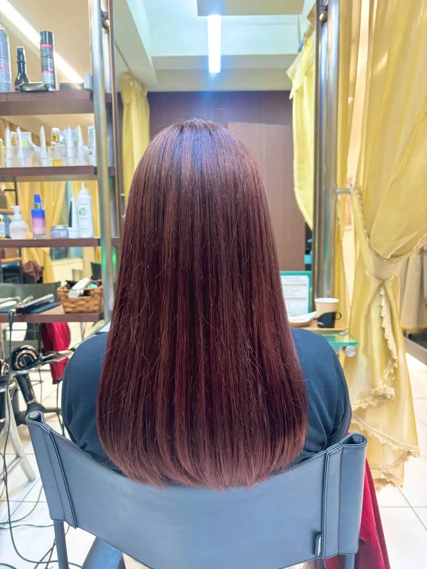 ロング カラー ブラウンカラー ピンクカラー 透明感カラー️🫧 清水杏乃のヘアスタイル